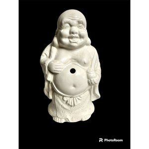 Benihana of Tokyo White  Buddha Tiki Mug Arms Down Made in Japan Vtg